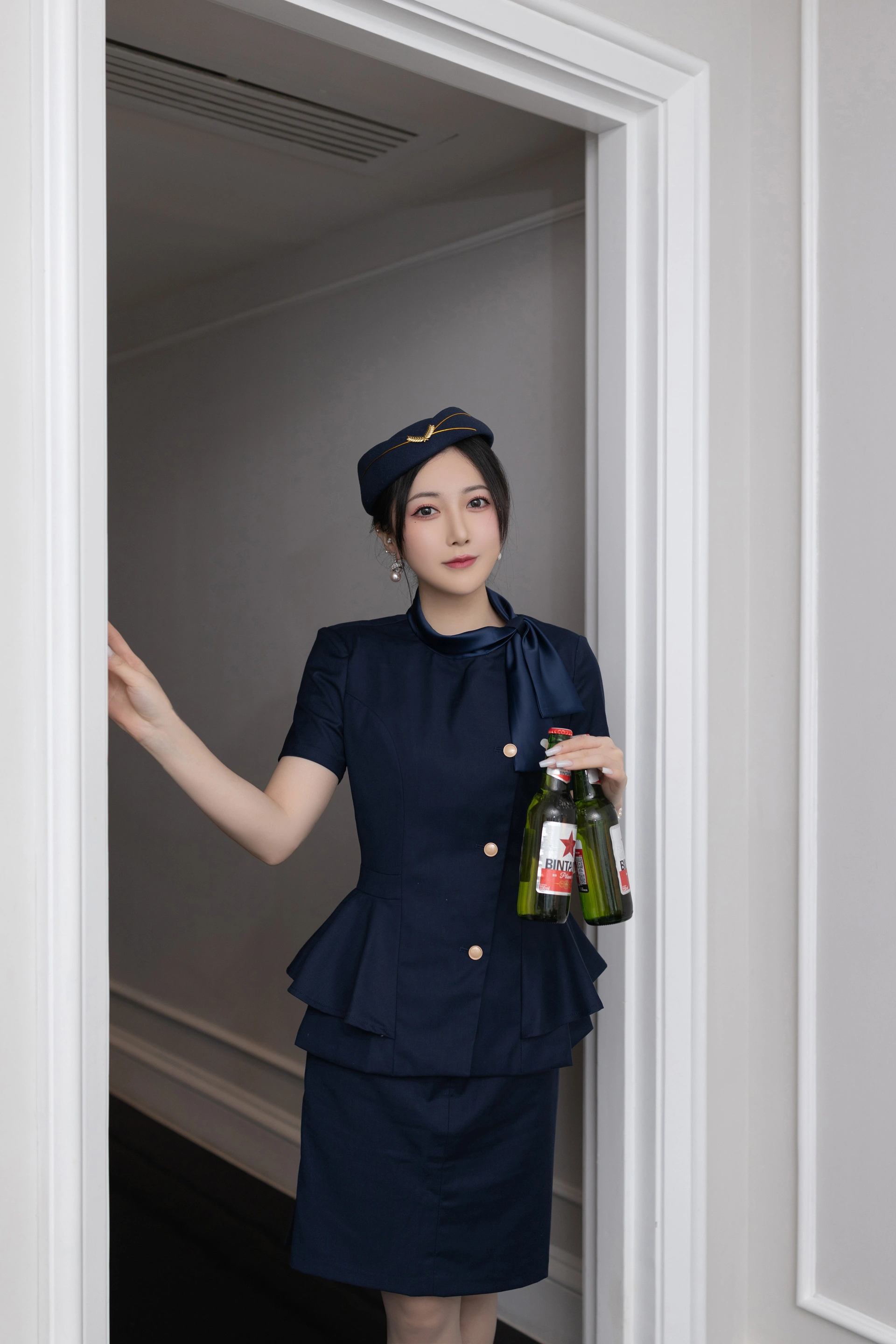 鱼子酱Fish（私拍）- NO.216《空姐制服》写真 1